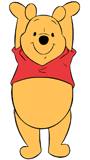 Winnie the Pooh holding his arms up