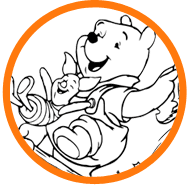 Winnie the Pooh Halloween coloring page