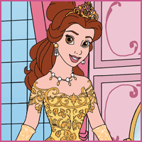 Belle in the Beast's castle