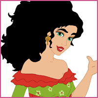 Esmeralda makeup