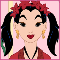 Mulan at the hair salon