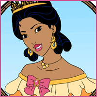 Pocahontas at the ball