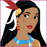 Pocahontas makeup 2