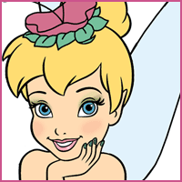 Tinker Bell at the nail salon