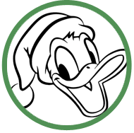 Donald and Daisy Duck Christmas coloring page