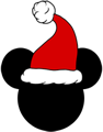 Mickey Mouse Ears - santa hat
