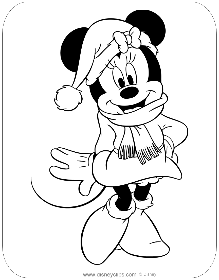 Disney Christmas Coloring Pages 3