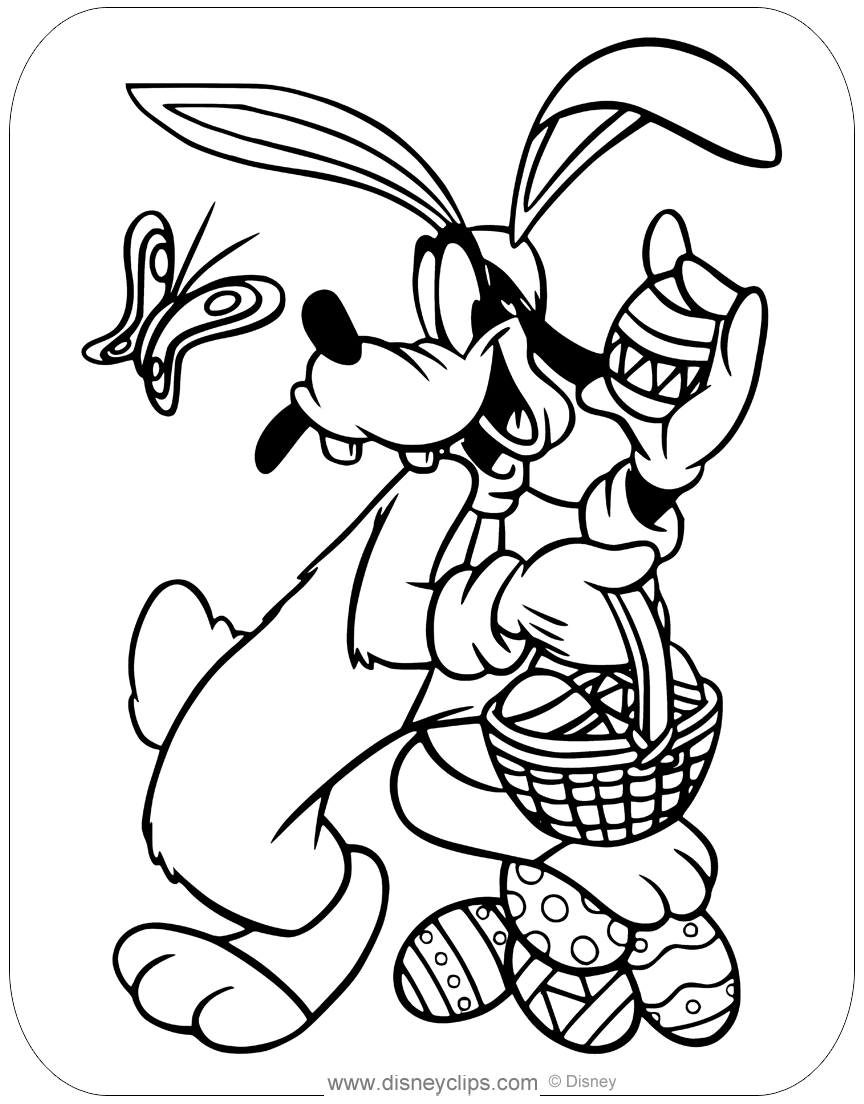 Printable Disney Easter Coloring Pages (3) | Disneyclips.com