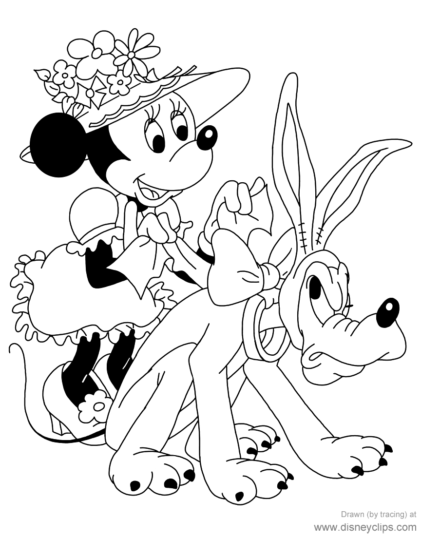 Printable Disney Easter Coloring Pages 2 | Disneyclips.com