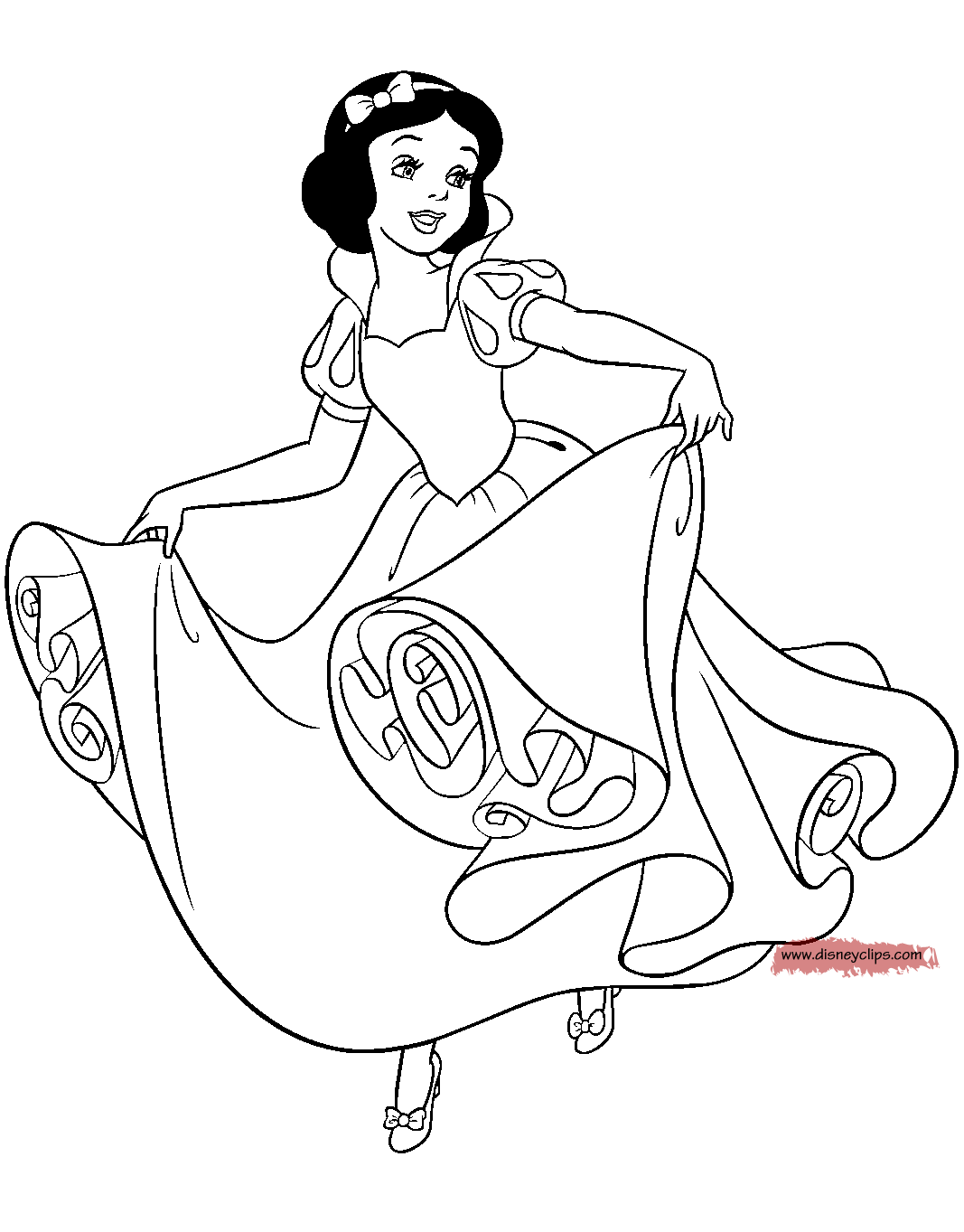 Snow White and the Seven Dwarfs Coloring Pages (2 ...