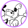 Baby Pluto coloring page