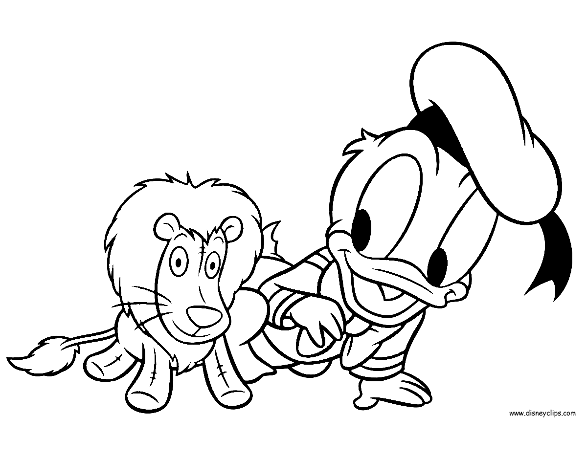 baby donald coloring pages - photo #39