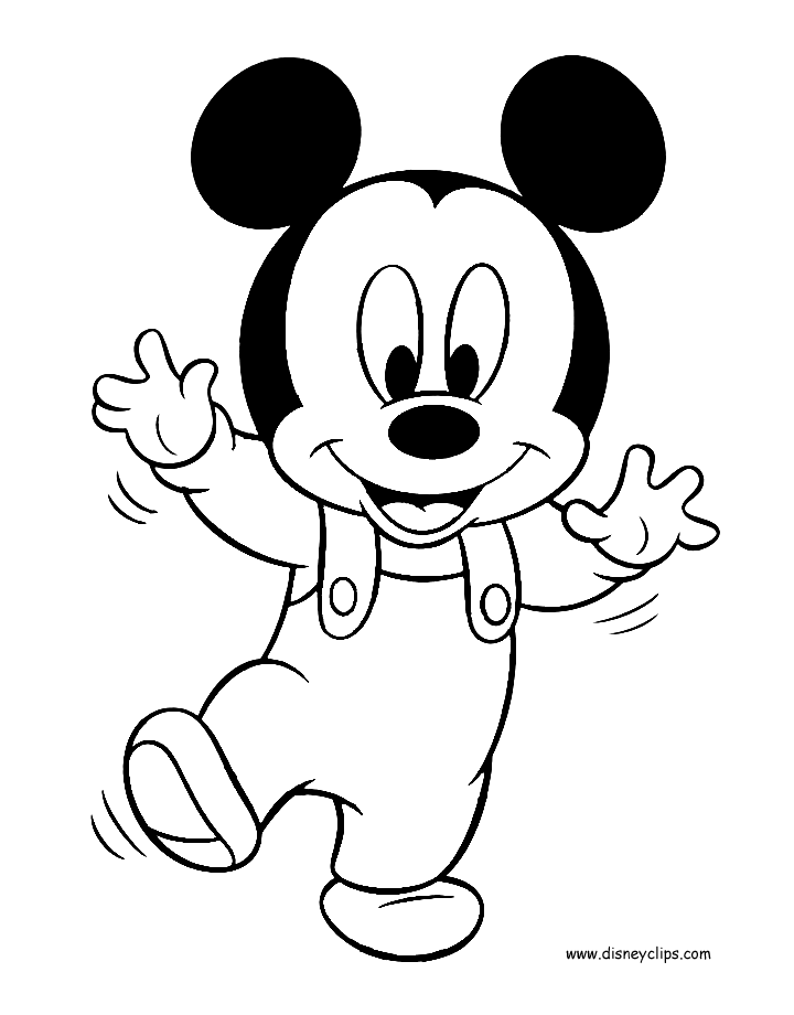 baby coloring pages mickey mouse - photo #27