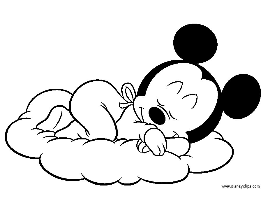 baby coloring pages mickey mouse - photo #18