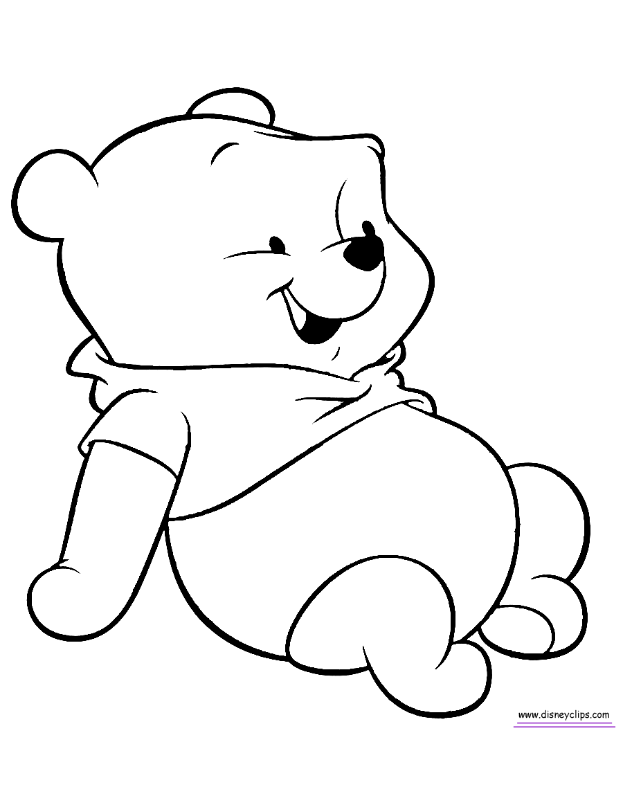 baby baby pooh coloring pages - photo #16