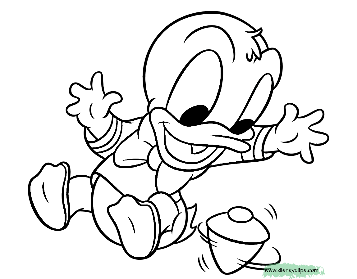 baby donald coloring pages - photo #21