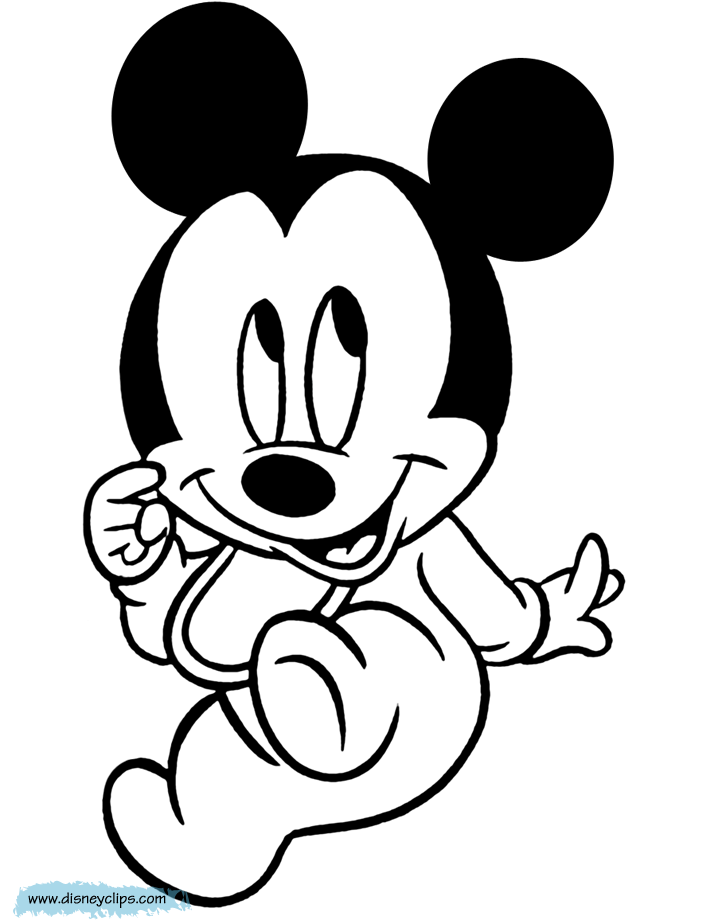 baby coloring pages mickey mouse - photo #15