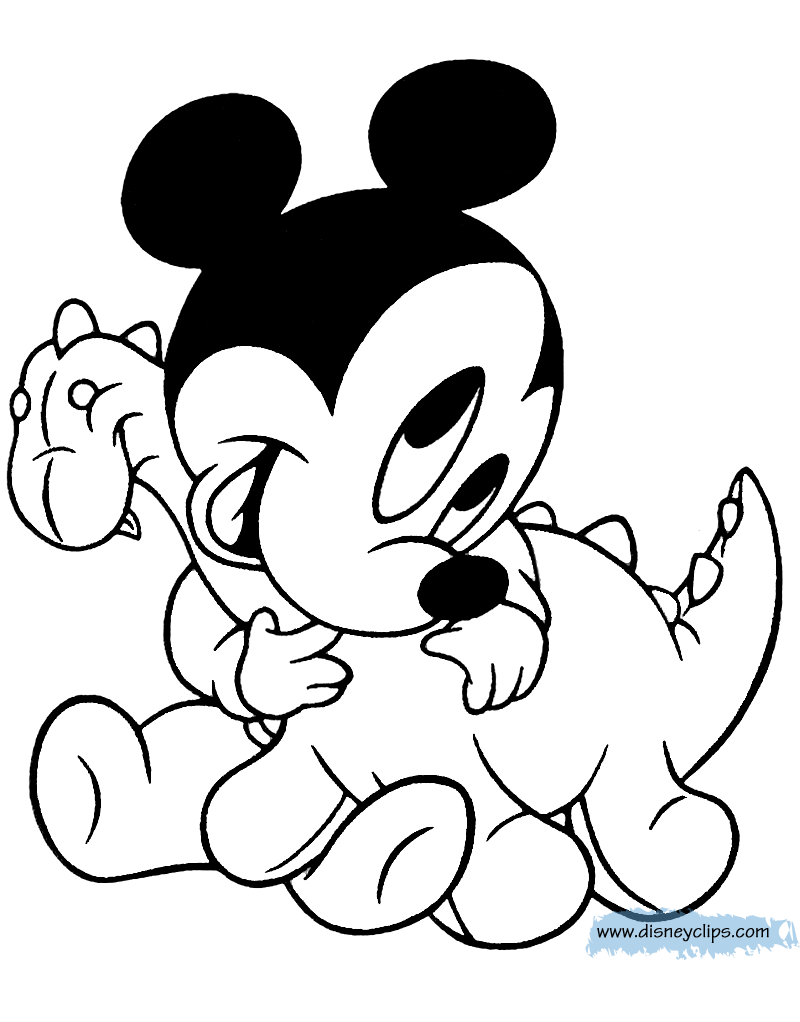 baby coloring pages mickey mouse - photo #21