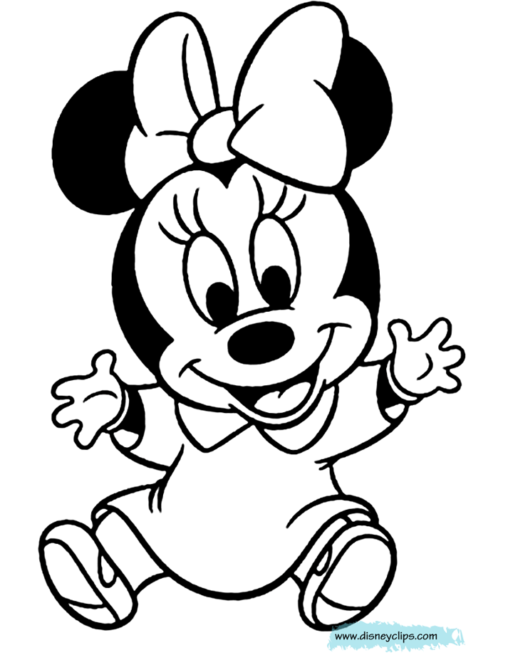 baby coloring pages mickey mouse - photo #35