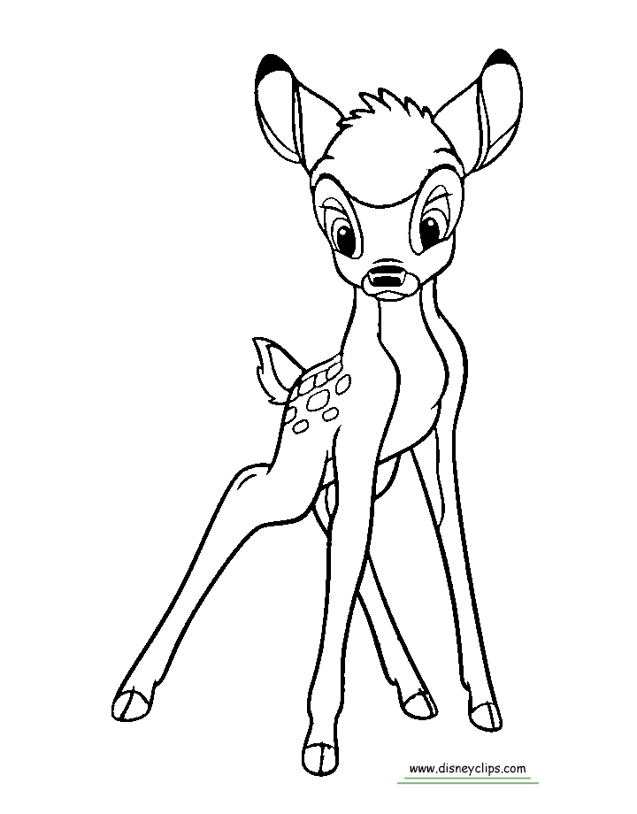 Bambi Coloring Pages | Disneyclips.com
