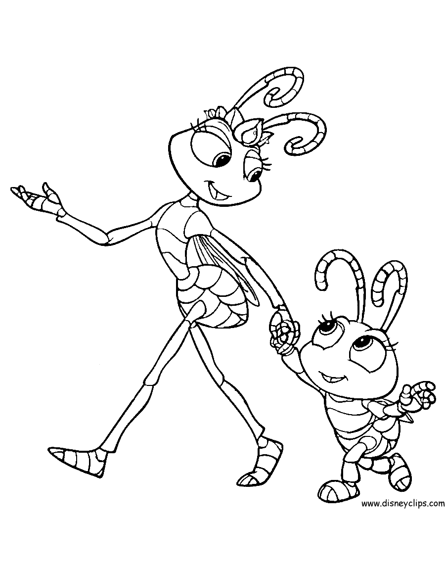 a bugs life coloring pages - photo #26