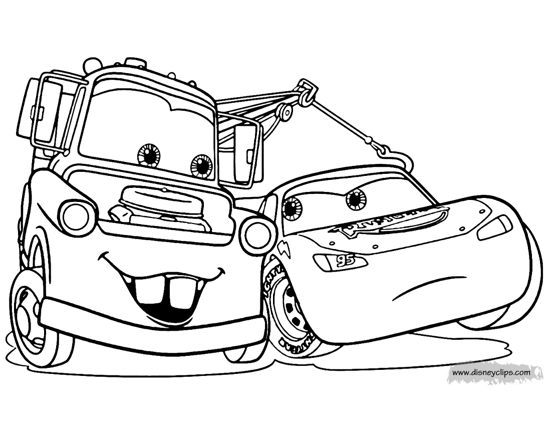 Disney Pixar&39;s Cars Coloring Pages   Disneyclips.com