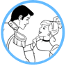 Cinderella and Prince Charming coloring page