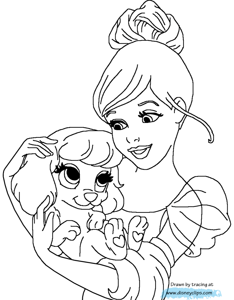 palace pets names coloring pages - photo #31