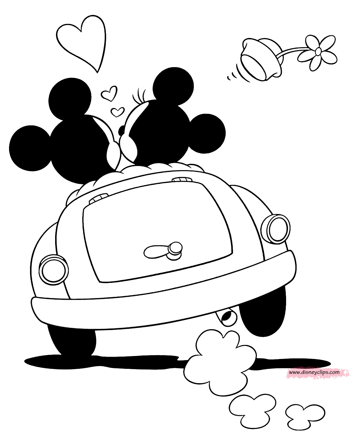 Mickey Mouse Valentines Day Coloring Pages 28 Images Free 2