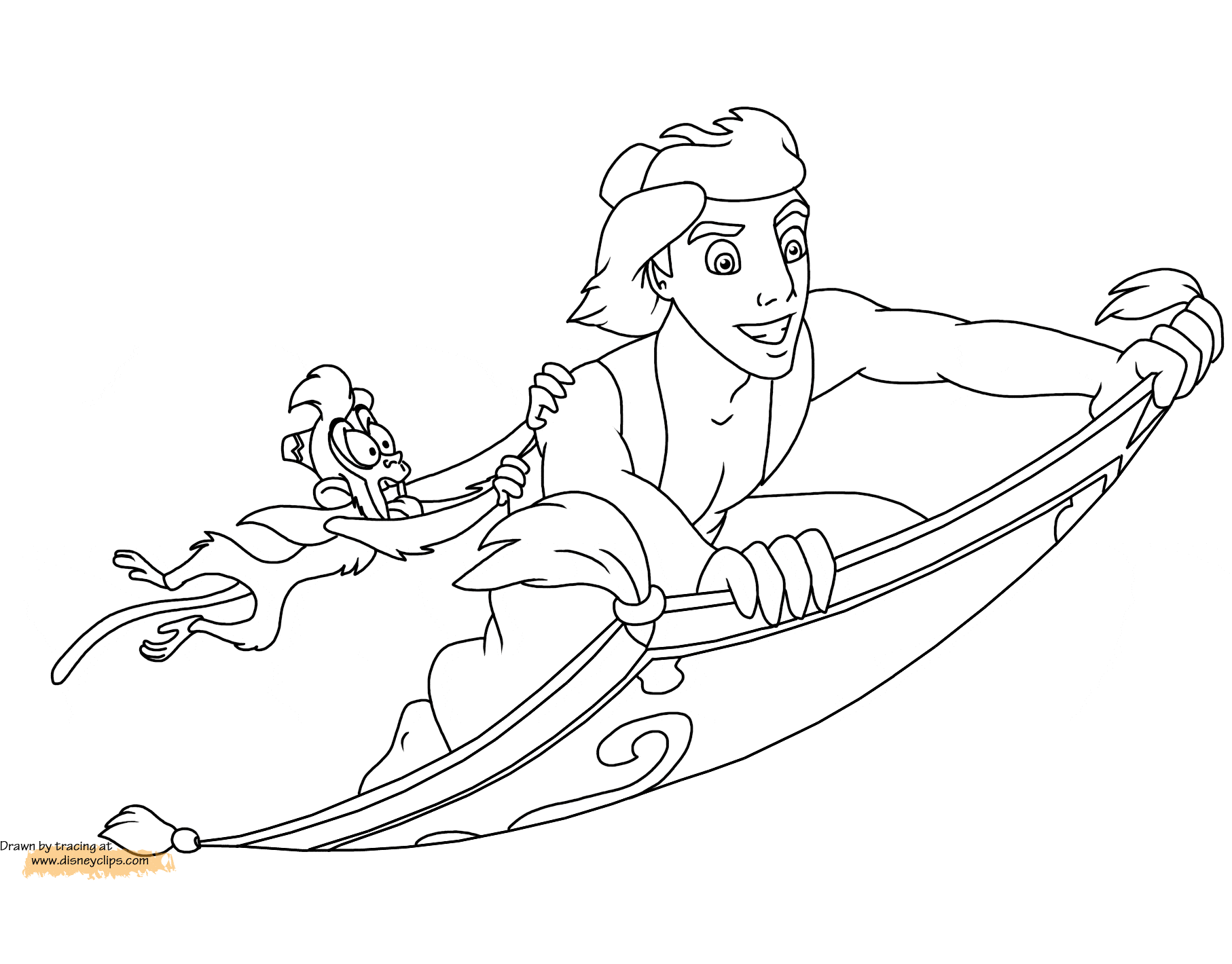 Aladdin Coloring Pages