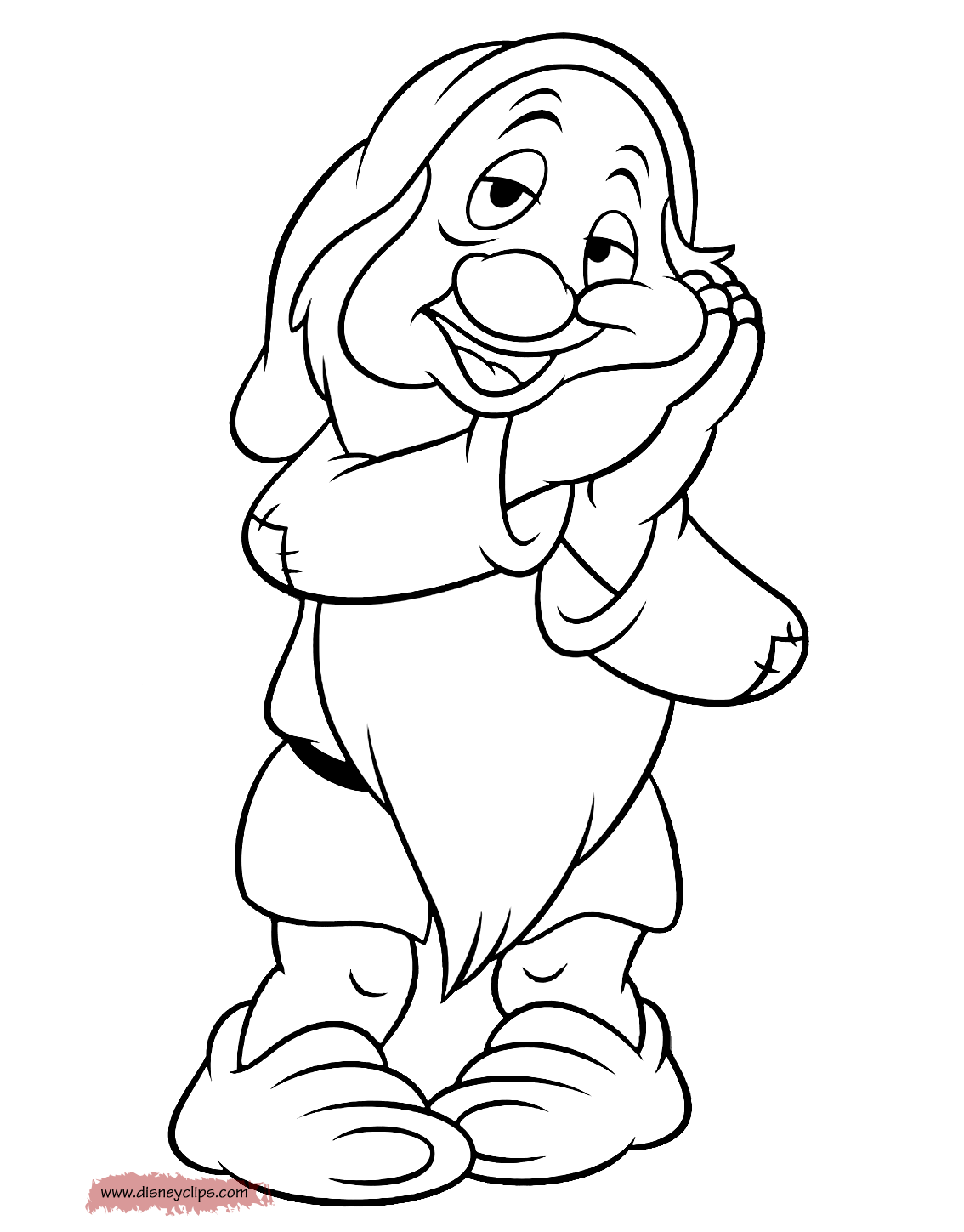 Snow White and the Seven Dwarfs Coloring Pages 3 Disney