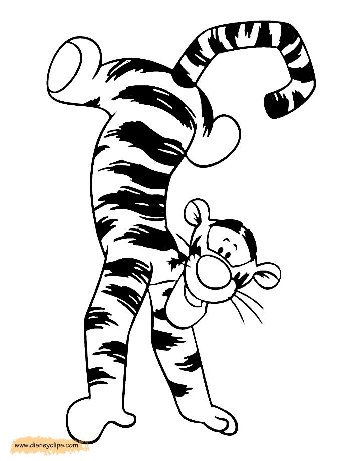 Tigger Coloring Pages Disneyclips Com