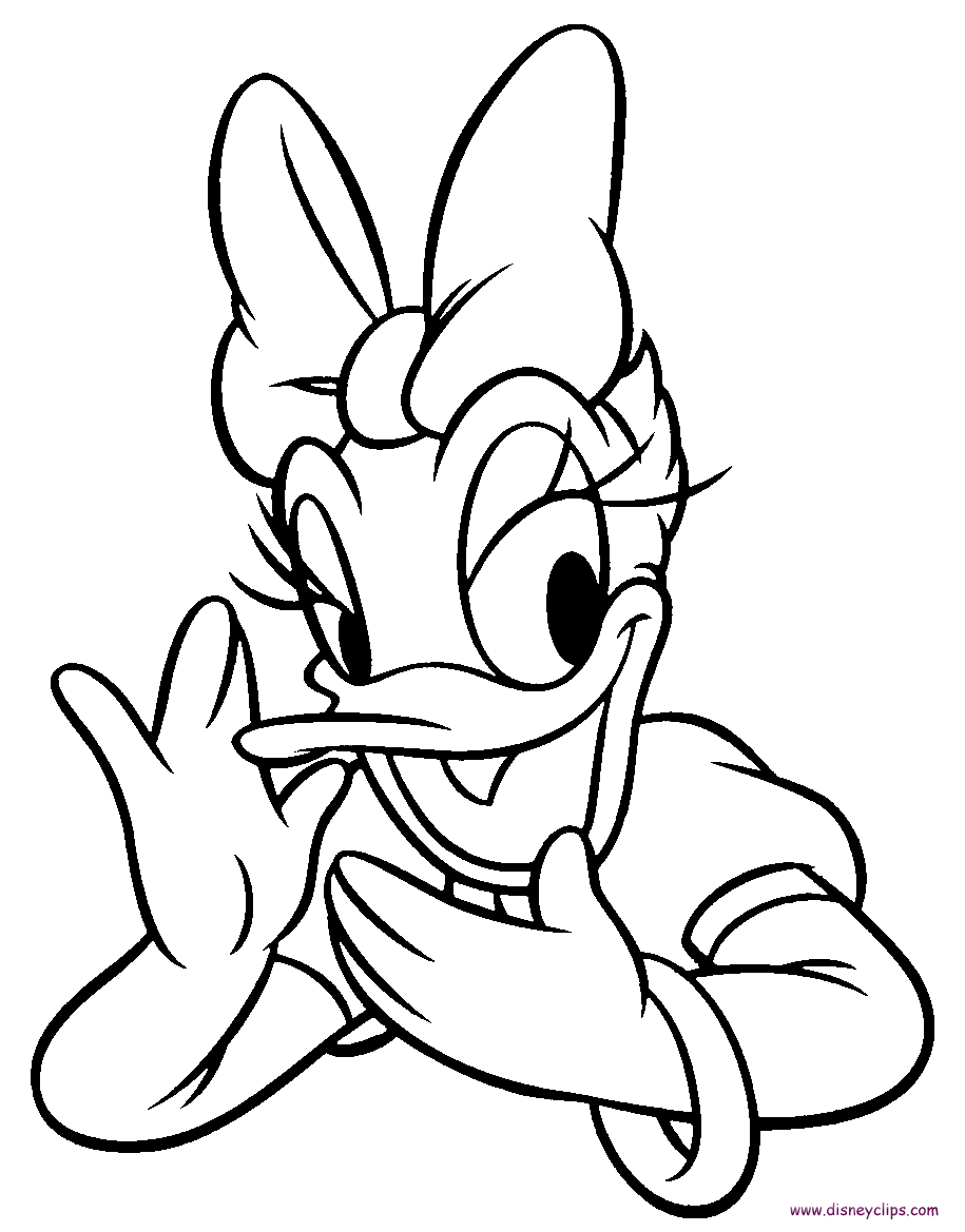 daisy and donald duck coloring pages - photo #23