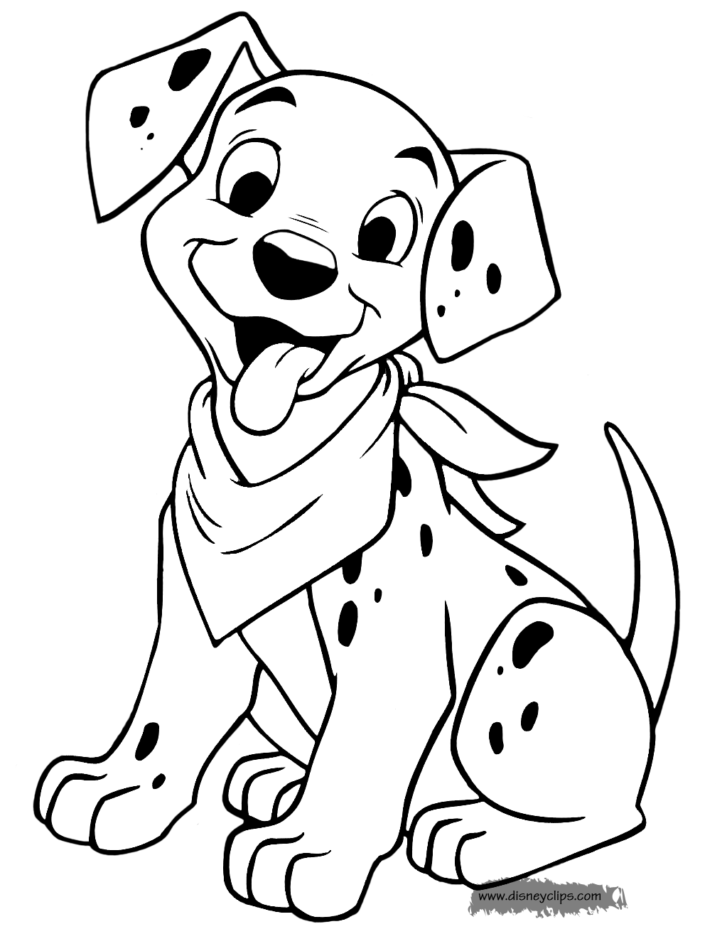 101 Dalmatians Coloring Pages (4) | Disneyclips.com