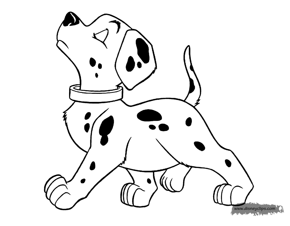 dalmatian coloring pages add the spots - photo #27