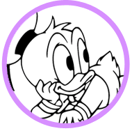 Baby Donald and Daisy coloring page