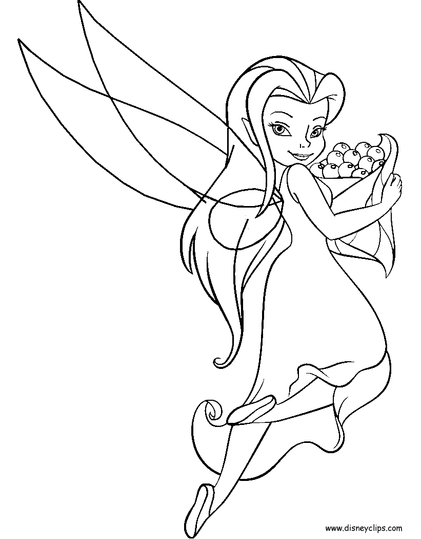 fairy coloring pages tinkerbell - photo #14