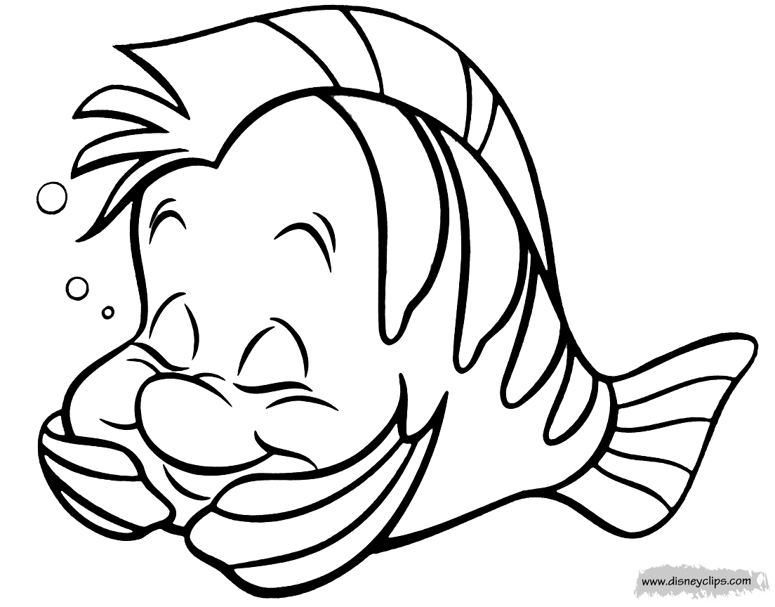 The Little Mermaid Coloring Pages Disneys World Of Wonders