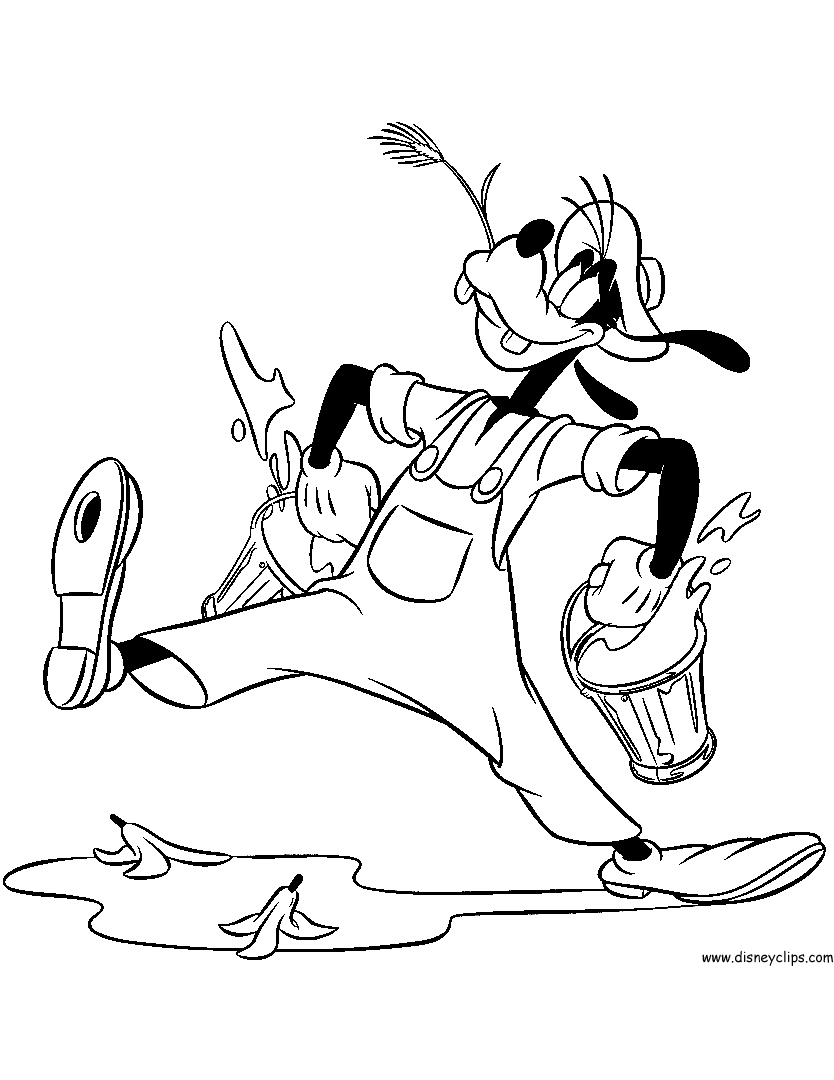 Disney's Goofy Coloring Pages 3 | Disneyclips.com