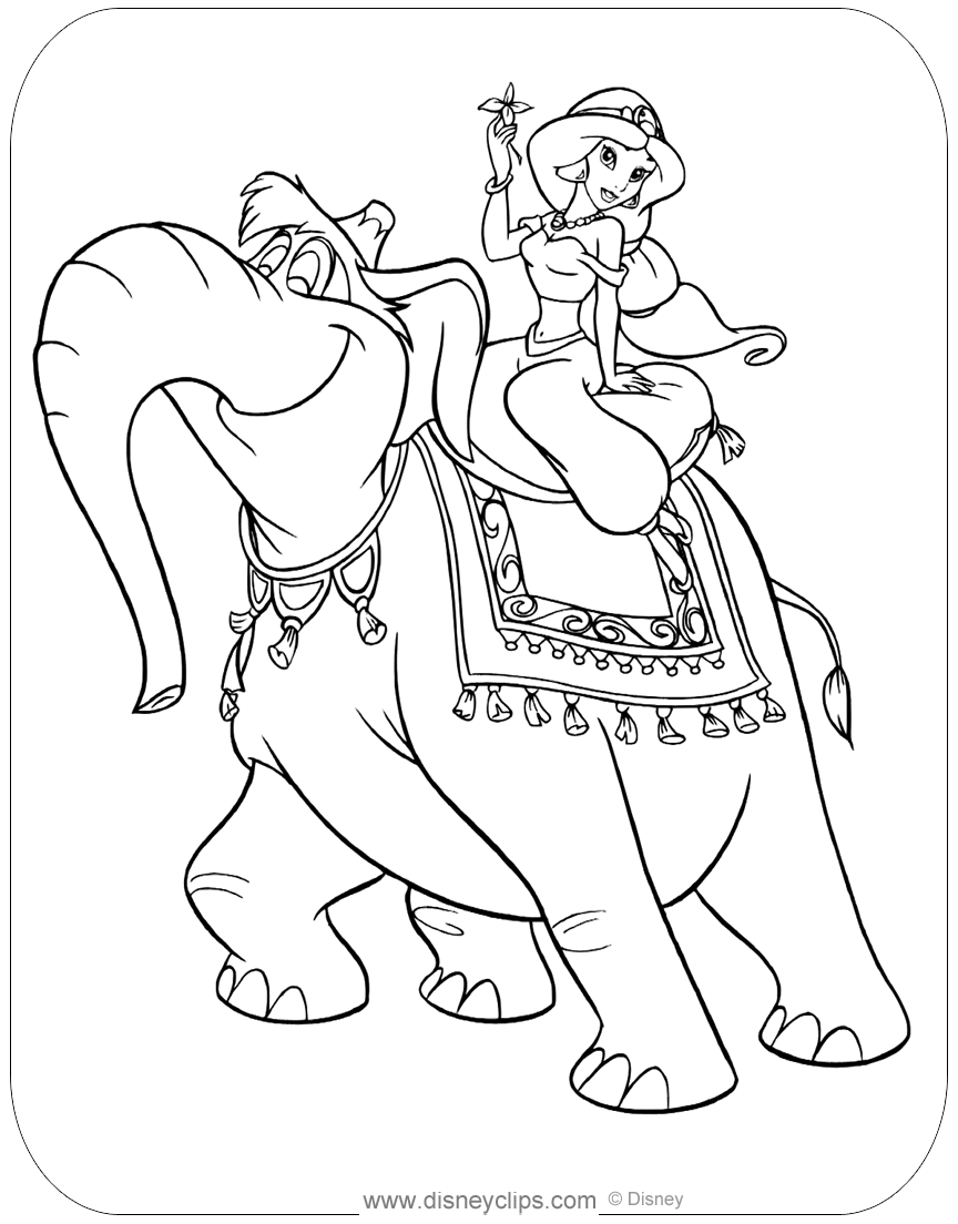 Aladdin Coloring Pages (2) | Disneyclips.com