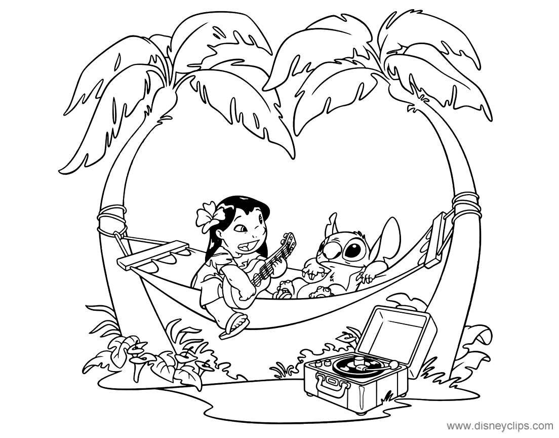 Lilo and Stitch Coloring Pages 2 | Disneyclips.com