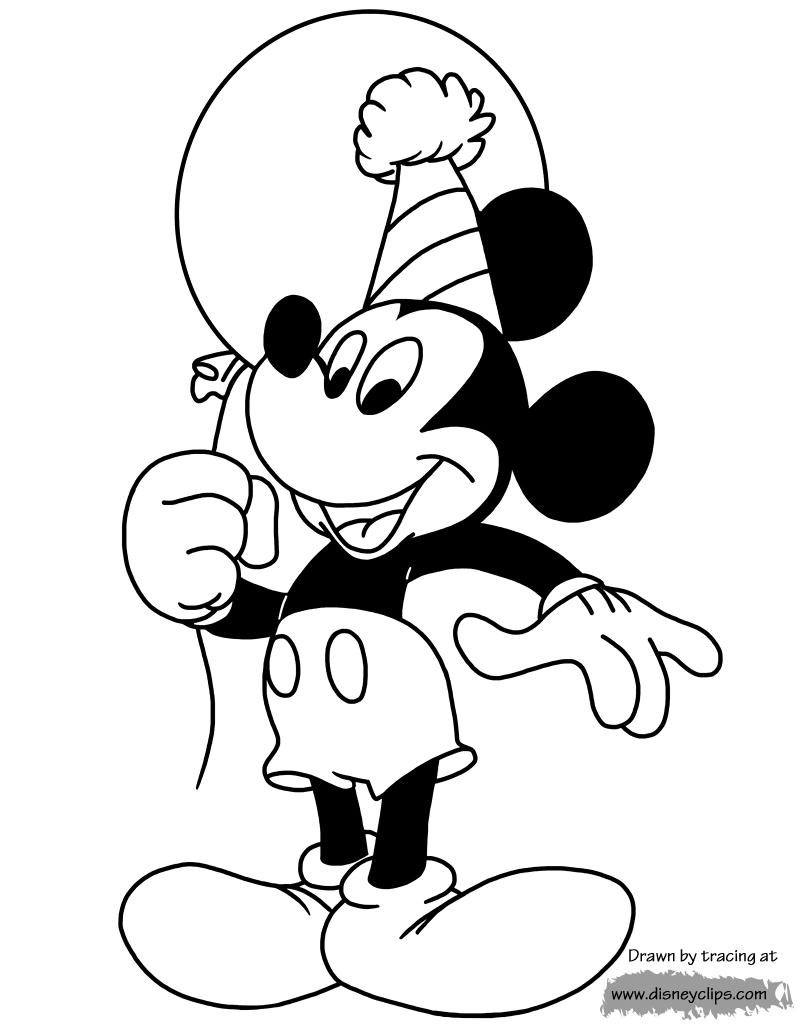 Mickey Mouse Coloring Pages 8 | Disney's World of Wonders