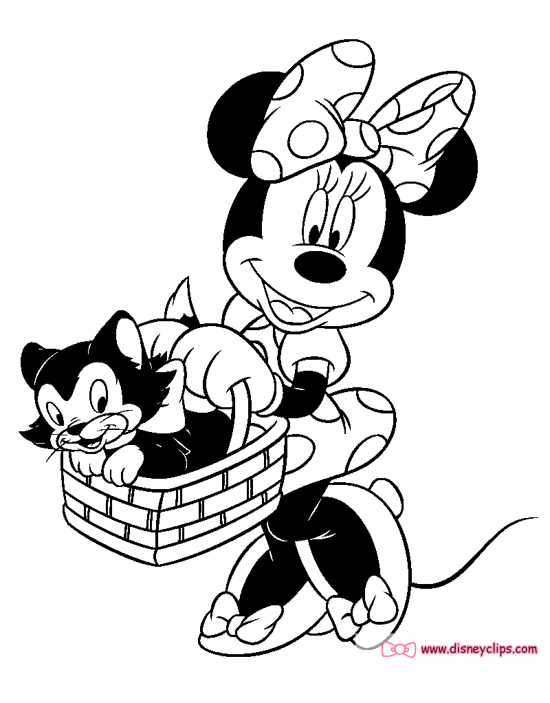 Minnie Mouse & Animal Friends Coloring Pages | Disneyclips.com