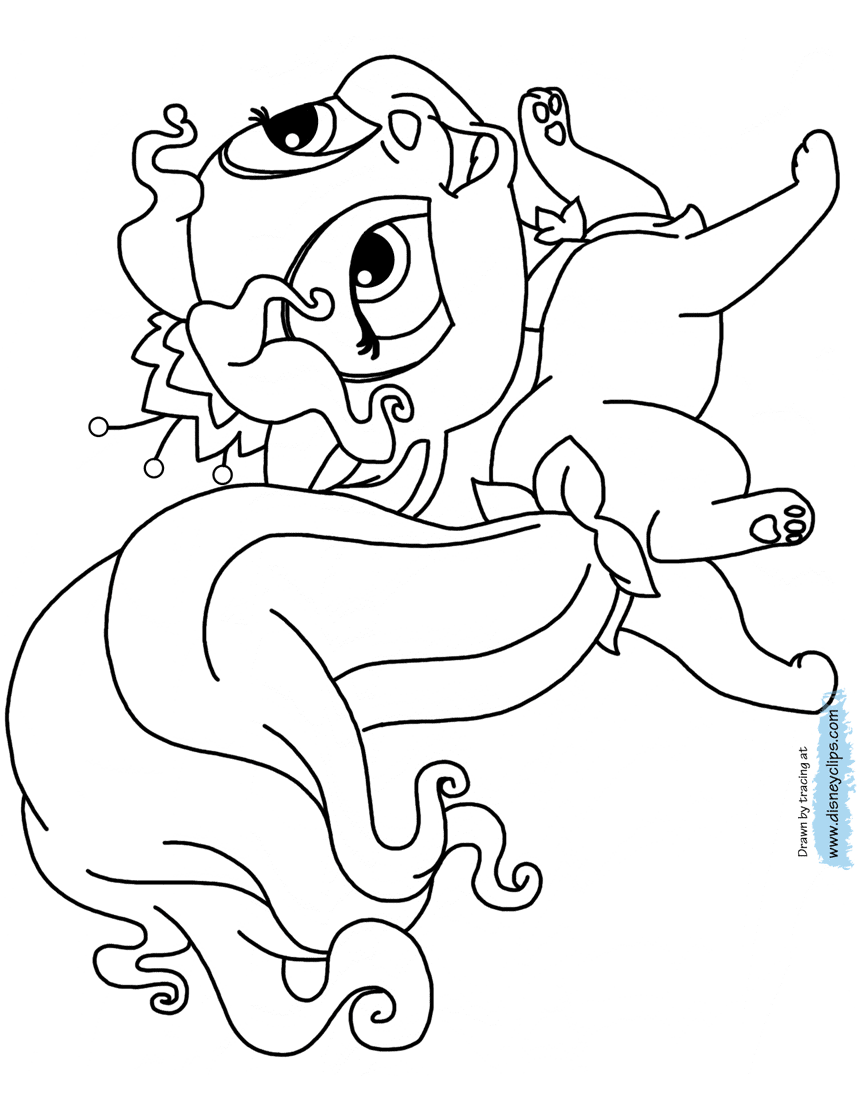 Palace Pets Coloring Pages 3 | Disney Coloring Book
