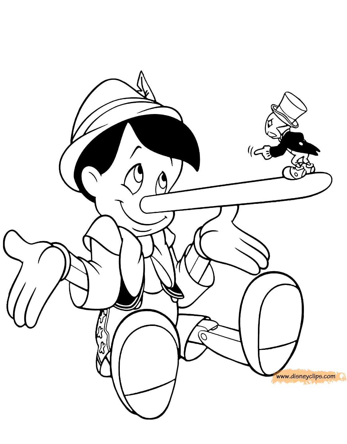 Pinocchio Coloring Pages 2 Disneyclips
