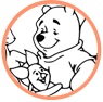 Pooh and Friends coloring page