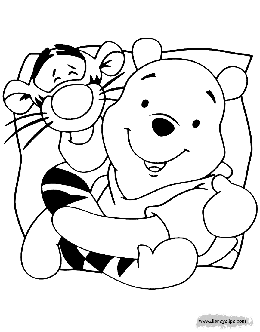 winnie the pooh  friends coloring pages 3  disney