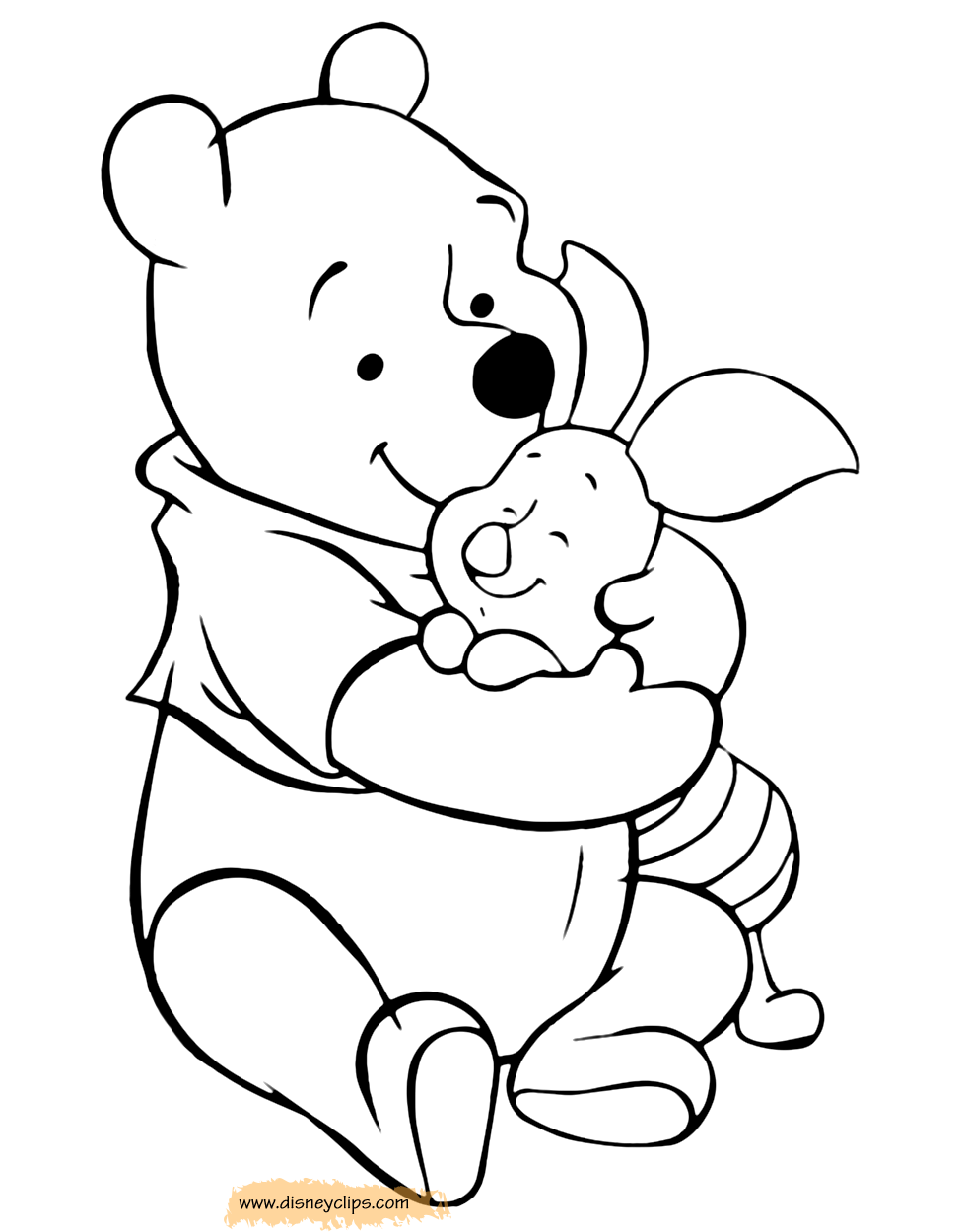 Winnie the Pooh & Friends Coloring Pages 4 | Disneyclips.com
