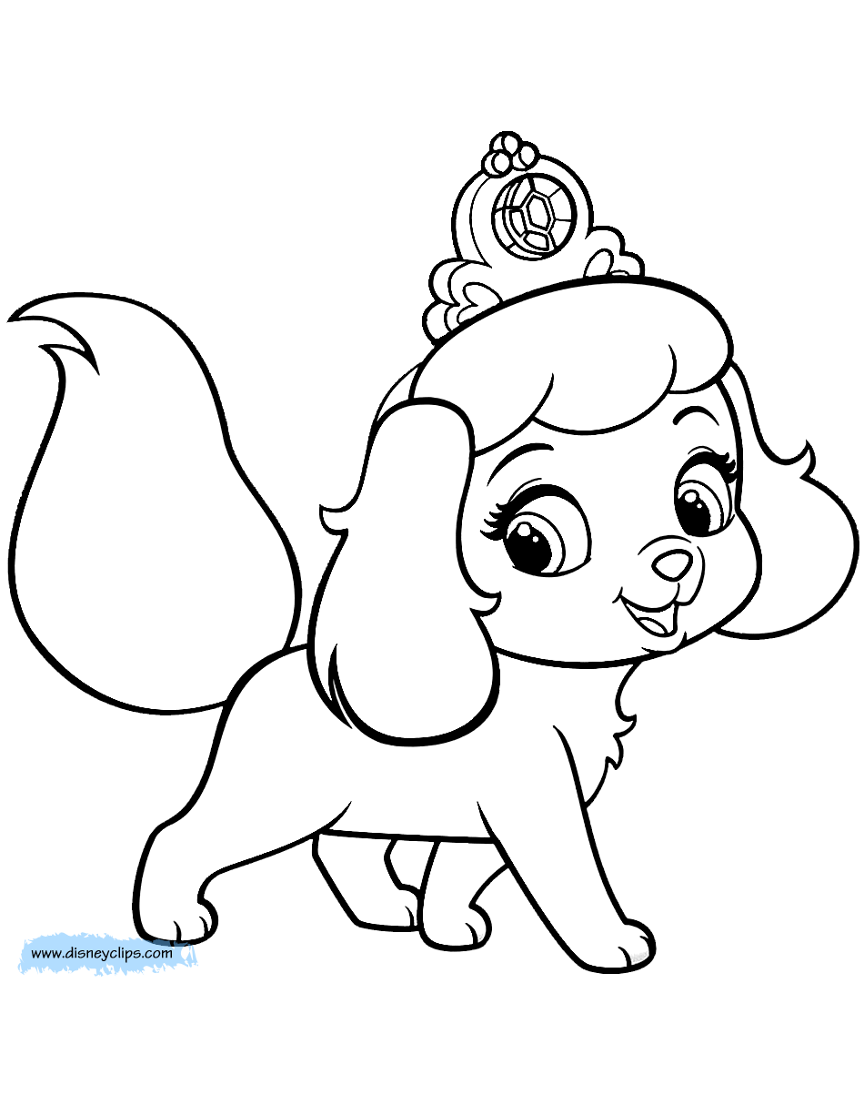 palace pets coloring pages muffin - photo #12
