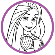 Rapunzel coloring page